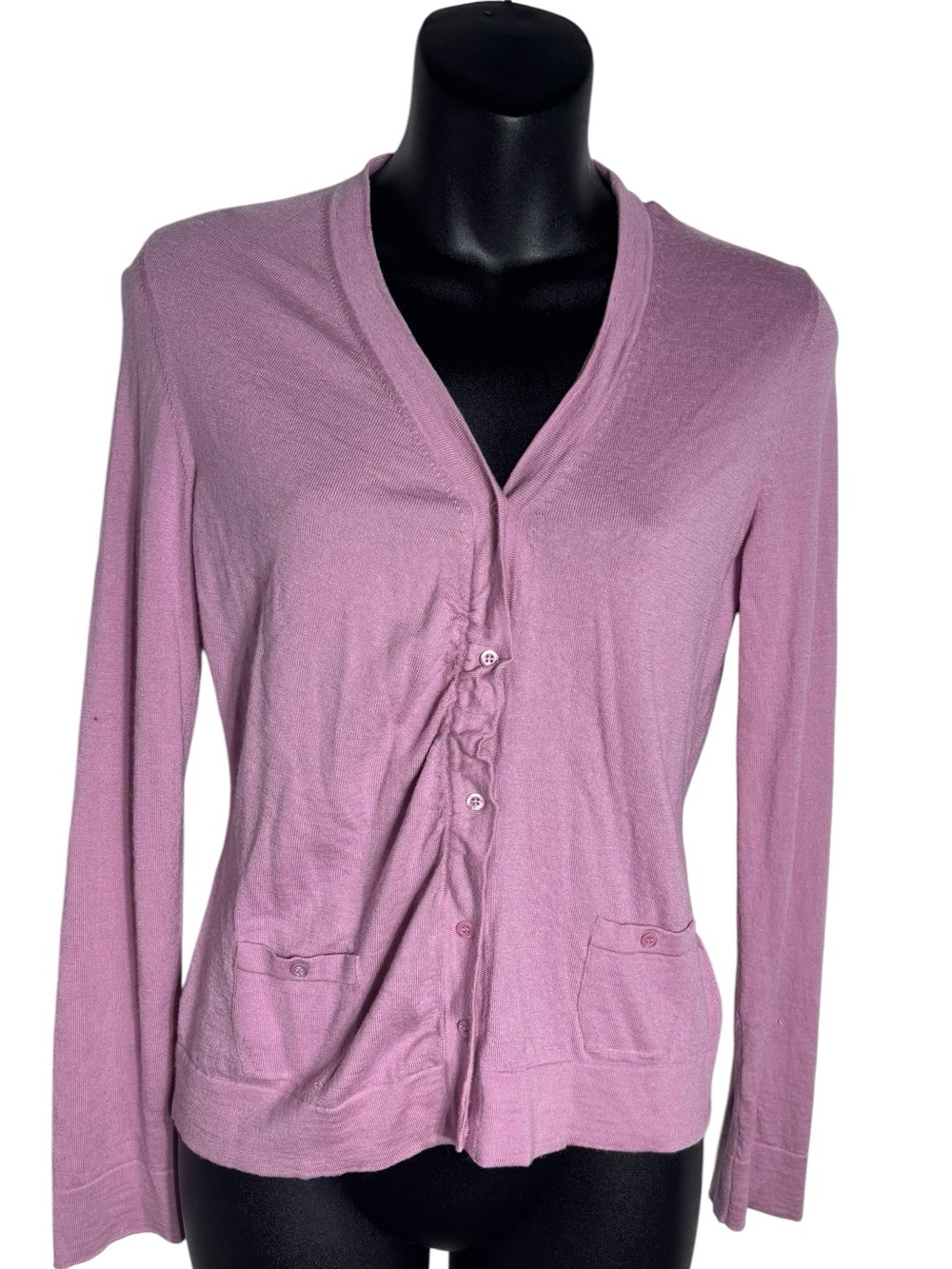 Christian‎ Dior women’s 6 cashmere silk wool cardigan sweater designerFLAW